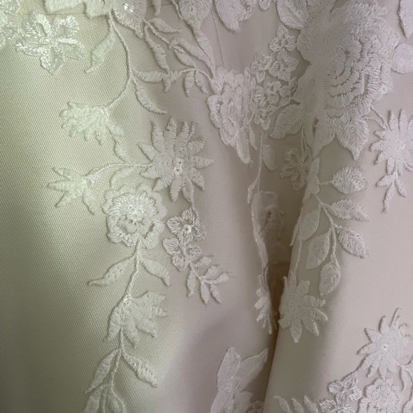 Size 18 Rebecca Ingram mikado a-line wedding gown - Picture 7 of 7